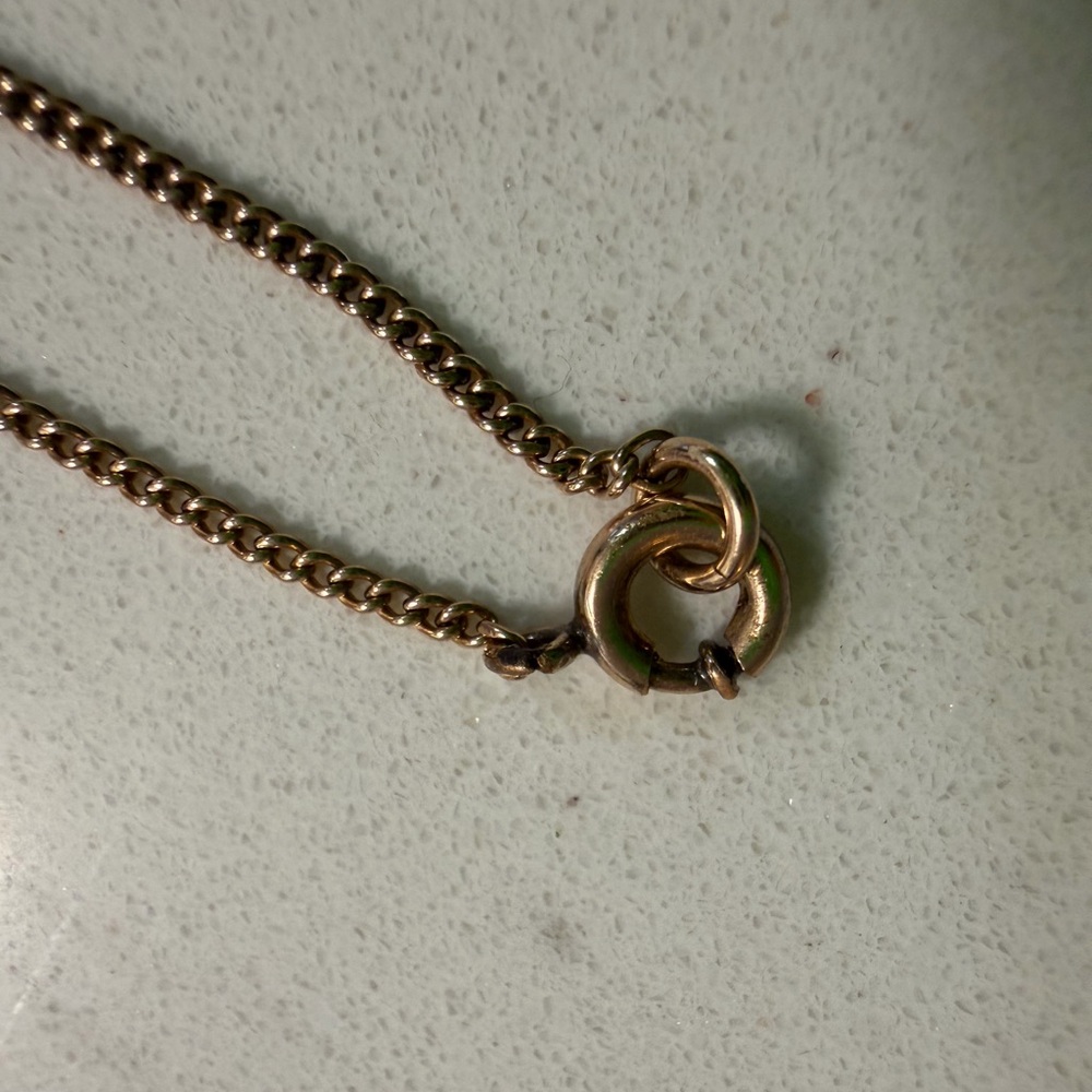 Antique 12k gold curb chain